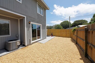 fenced backyard