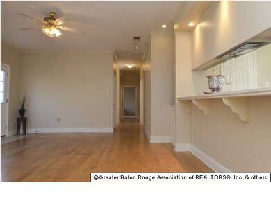 Bar area opens to living room