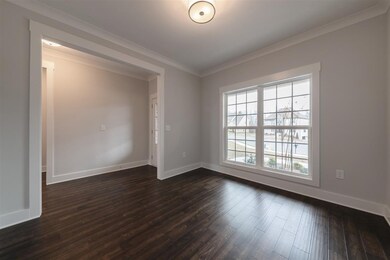 Great lighting in this office/formal dining room