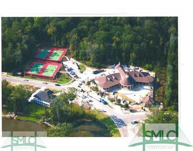 Aerial View. Clubhouse and Tennis Courts.