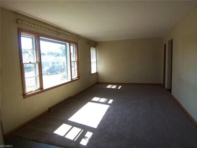 The living room, viewed from the dining area door.