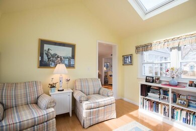 Living area is bright and cheerful.