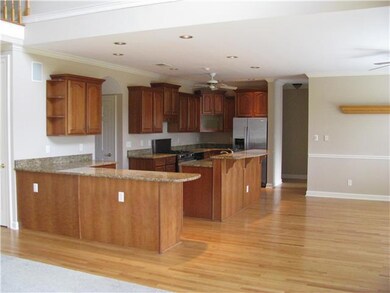 Knocked out kitchen with hardwood floors, tons of 
