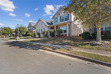 Traditional-style home featuring a porch and a residential view