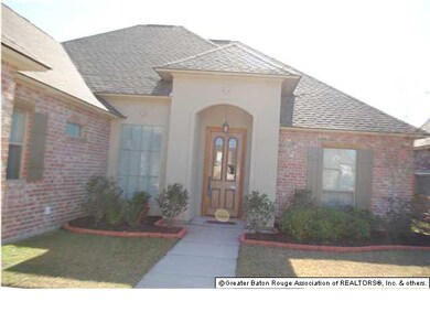 Cypress front door, soft neutral colors, brick and