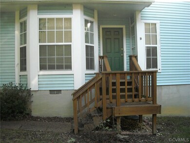 Close up of front entrance.
