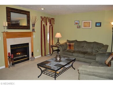The attractive gas fireplace, provides a wonderful
