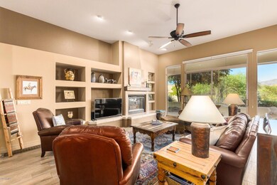 Entertainment wall with gas fireplace