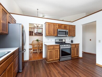 Spacious kitchen with plenty of cabinetry.
