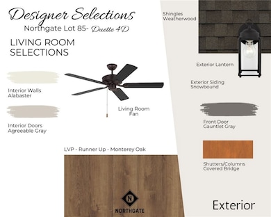Designer Selections for Lot 85 - All plans, pricin