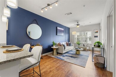 Living room featuring hardwood / wood-style floors