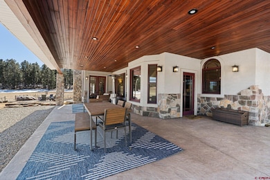 Covered deck out from the living room and kitchen.