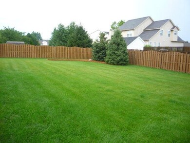fenced backyard