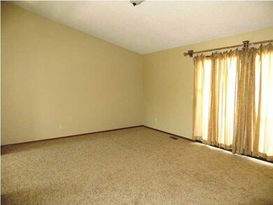 Huge living room that walks out to back deck