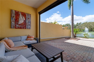 Patio with roll down screen enclosure