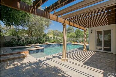 patio and pool