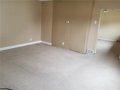 View of Living Room from the Front Entry