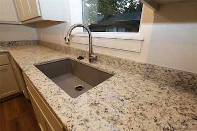 kitchen with granite countertops