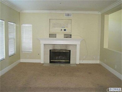 family room with fireplace