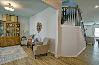 View of Living Room and Staircase