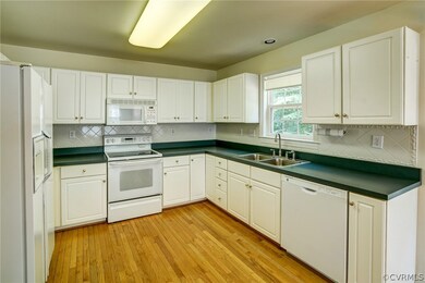 Another kitchen view.  Plenty of cabinet and count