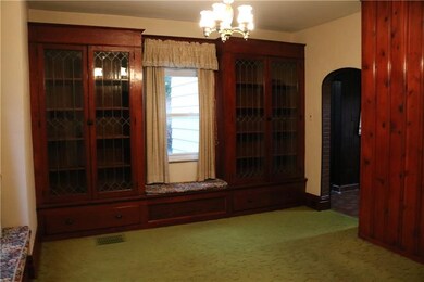 Dining Room showing Leaded Glass Built ins