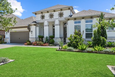 This stately one-story M/I home sits on a unique c