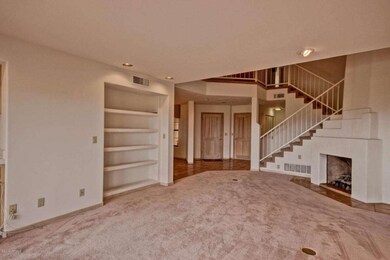 Fireplace and stairway