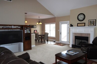 The open floor plan offers a great space for relax