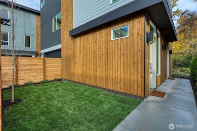Private fenced yard.