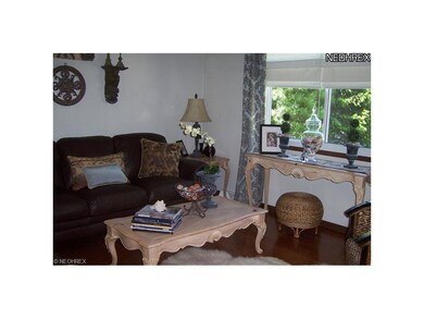Living room with newer hard wood flooring