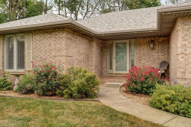 Brick front porch