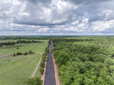Aerial view of sparsely populated area with a forest