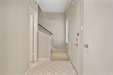 Upon entering is tile flooring and the carpeted st