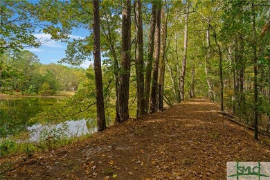 On top of the pond dam