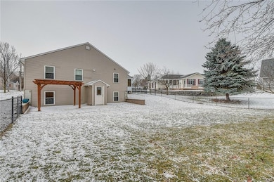 Spacious Backyard fully fenced in with Paver Patio