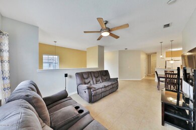 Living Room Showing Front Staircase