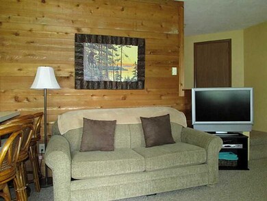 Living Room. Cedar wood makes a great accent wall
