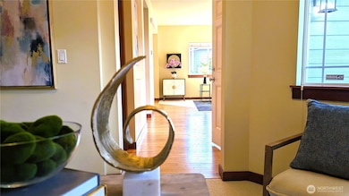 From the Office/Den looking out towards the entry and living room.