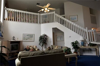 FAMILY ROOM LOOKING TO THE LOFT