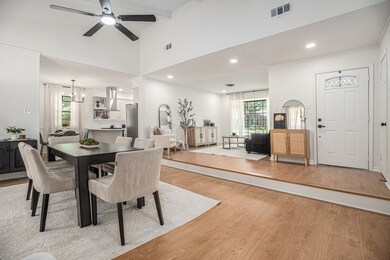The open concept floor plan offers multiple option