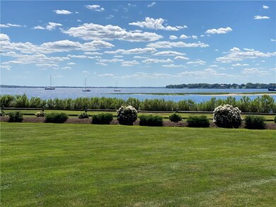 A view to the west over the bay with Poppasquash,