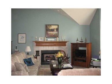 Formal living room with Gas Log Fireplace, vaulted