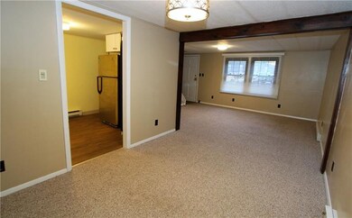 Dining Room showing kitchen and living room