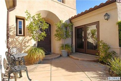 Front gated courtyard