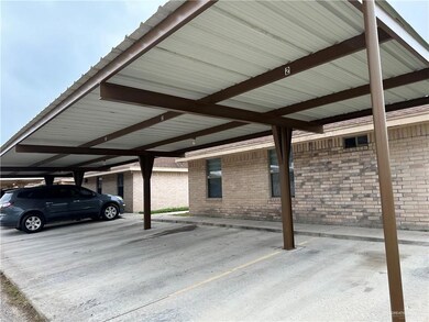 View of covered parking lot