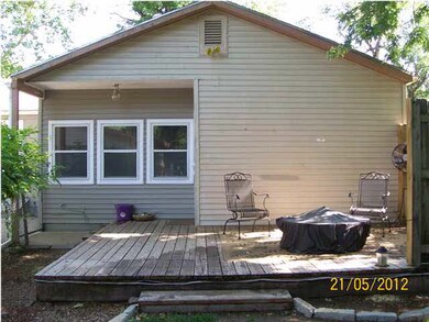 Back of house with patio deck