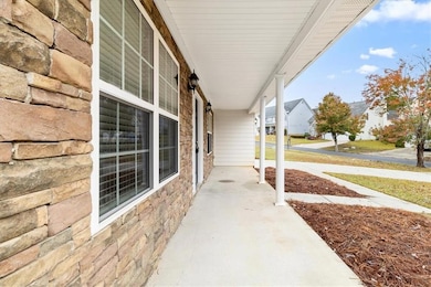 Porch featuring a residential view