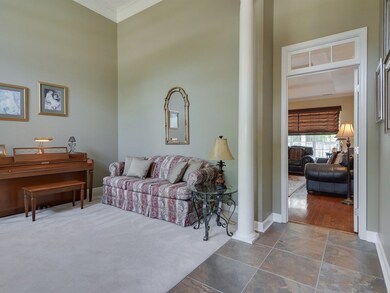 Formal Living Room with Soaring Ceilings