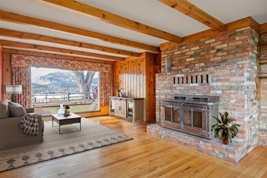 Virtually staged living room